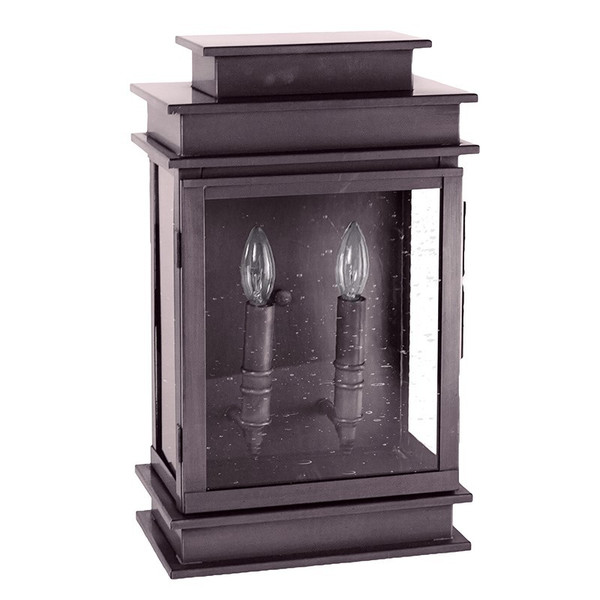 Northeast Lantern - 8831-DB-LT2-CSG - Two Light Wall Mount - Empire - Dark Brass