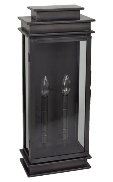 Northeast Lantern - 8851-DB-LT2-CLR - Two Light Wall Mount - Empire - Dark Brass