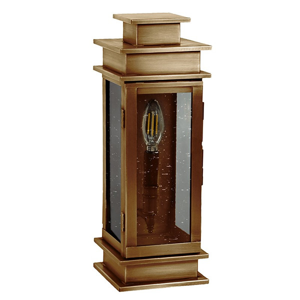 Northeast Lantern - 8911-AB-LT1-CSG - One Light Wall Mount - Empire - Antique Brass