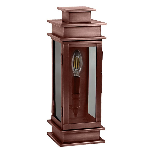 Northeast Lantern - 8911-AC-LT1-CLR - One Light Wall Mount - Empire - Antique Copper
