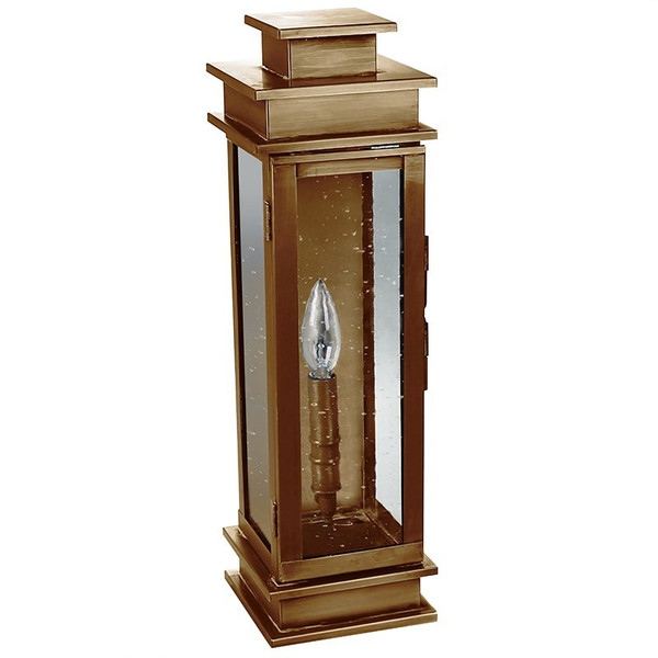 Northeast Lantern - 8931-AB-LT1-CSG - One Light Wall Mount - Empire - Antique Brass