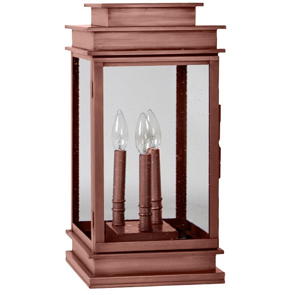 Northeast Lantern - 8933P-AC-LT3-CSG - Three Light Pier Mount - Empire - Antique Copper