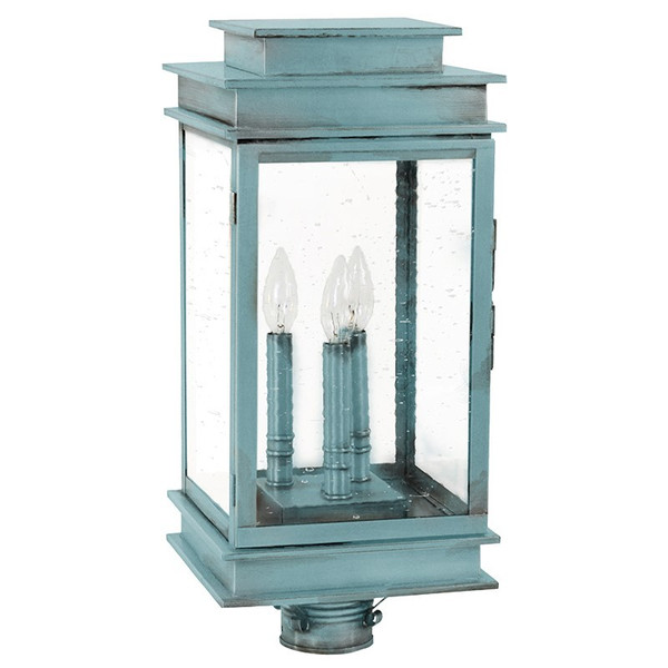 Northeast Lantern - 8933-VG-LT3-CSG - Three Light Post Mount - Empire - Verdi Gris