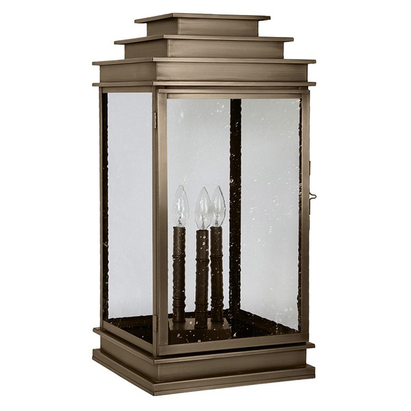 Northeast Lantern - 8953P-DAB-LT3-SMG - Three Light Pier Mount - Empire - Dark Antique Brass