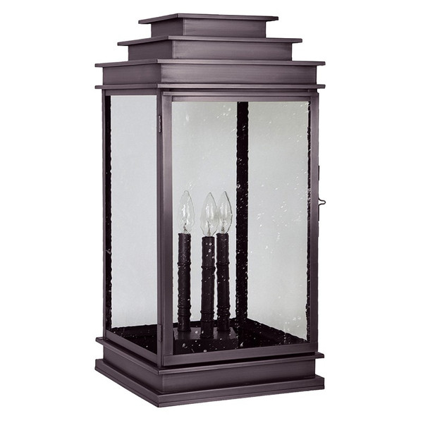Northeast Lantern - 8953P-DB-LT3-SMG - Three Light Pier Mount - Empire - Dark Brass