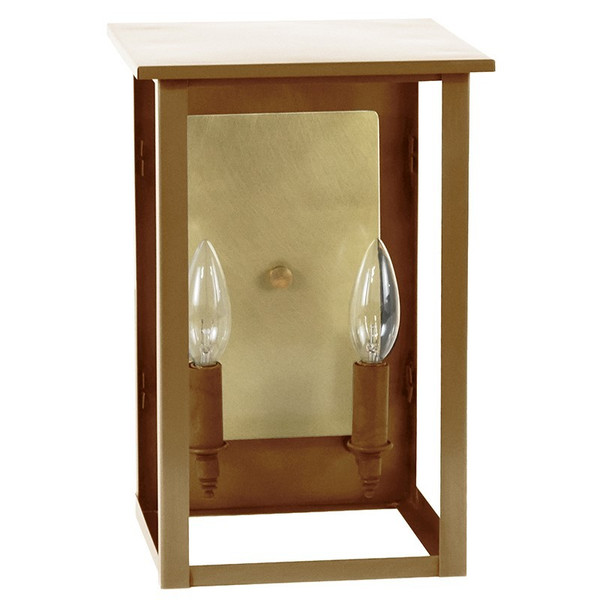 Northeast Lantern - 8971R-AB-LT2-CLR-BR85 - Two Light Wall Lantern - Ashford - Antique Brass