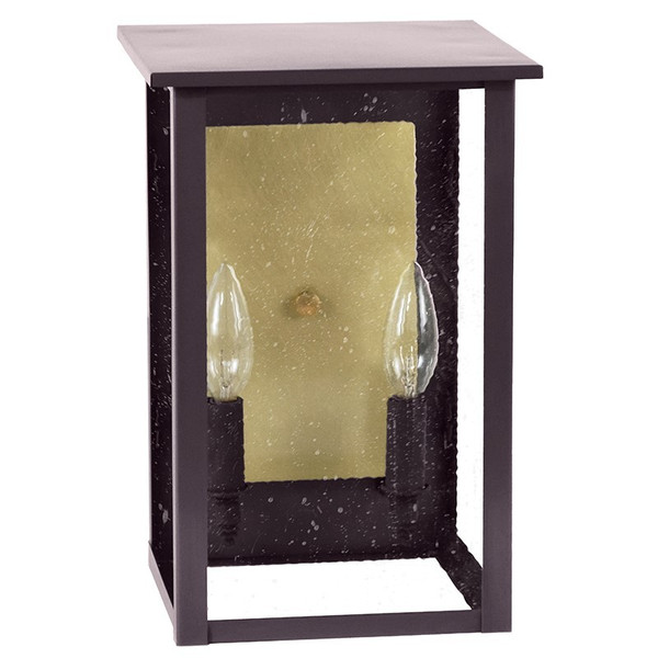 Northeast Lantern - 8971R-DB-LT2-SMG-BR85 - Two Light Wall Lantern - Ashford - Dark Brass