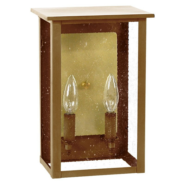 Northeast Lantern - 8991R-AB-LT2-SMG-BR85 - Two Light Wall Lantern - Ashford - Antique Brass