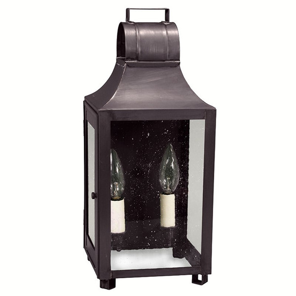 Northeast Lantern - 9031-DB-LT2-SMG - Two Light Wall Mount - Livery - Dark Brass