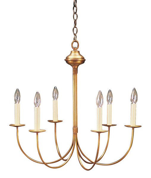 Northeast Lantern - 906-AB-LT6 - Six Light Hanging Lantern - Chandelier - Antique Brass