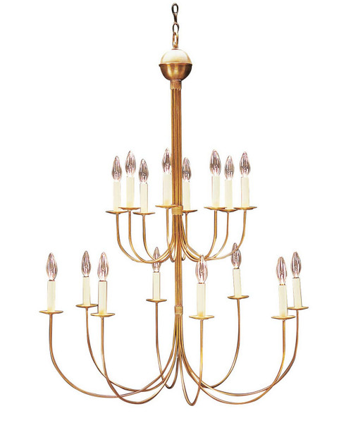 Northeast Lantern - 916-AB-LT16 - 16 Light Hanging Fixture - Chandelier - Antique Brass