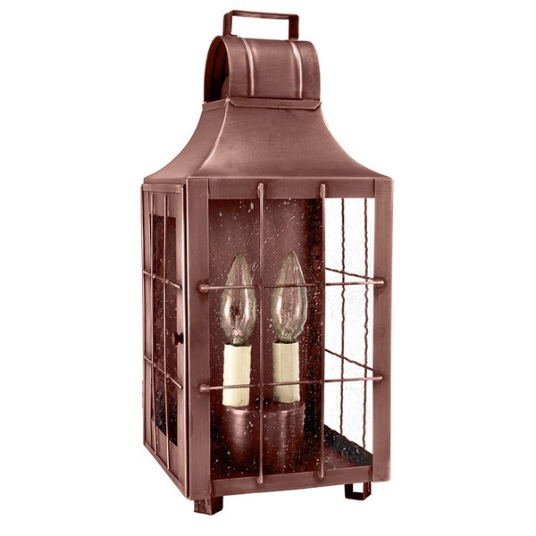 Northeast Lantern - 9231-AC-LT2-SMG - Two Light Wall Mount - Livery - Antique Copper