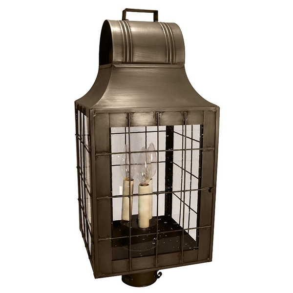Northeast Lantern - 9253-DAB-LT3-CSG - Three Light Post Mount - Livery - Dark Antique Brass