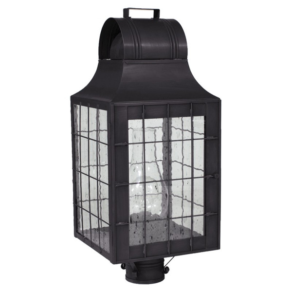 Northeast Lantern - 9253-DB-CIM-CSG - One Light Post Mount - Livery - Dark Brass