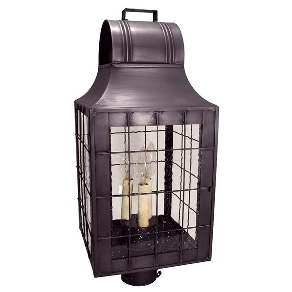 Northeast Lantern - 9253-DB-LT3-SMG - Three Light Post Mount - Livery - Dark Brass