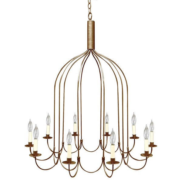 Northeast Lantern - 939-AB-LT10 - Ten Light Hanging Lantern - Chandelier - Antique Brass