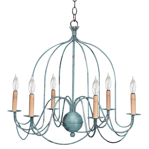Northeast Lantern - 940-VG-LT6 - Six Light Hanging Lantern - Chandelier - Verdi Gris