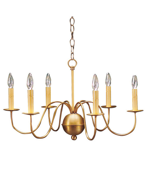 Northeast Lantern - 969-AB-LT6 - Six Light Hanging Lantern - Chandelier - Antique Brass