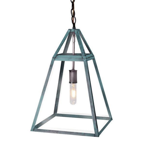 Northeast Lantern - 9722-VG-MED-CLR - One Light Hanging Lantern - Foyer - Verdi Gris