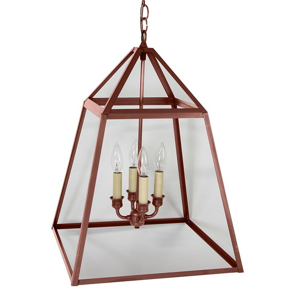 Northeast Lantern - 9732-AC-LT4-CLR - Four Light Hanging Lantern - Foyer - Antique Copper