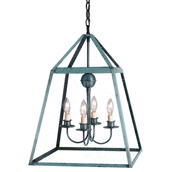 Northeast Lantern - 9732-VG-LT904-CSG - Four Light Hanging Lantern - Foyer - Verdi Gris