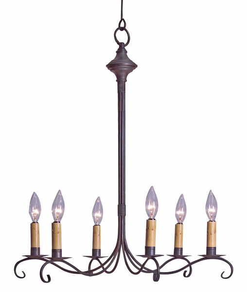 Northeast Lantern - 983-DB-LT6 - Six Light Hanging Lantern - Chandelier - Dark Brass