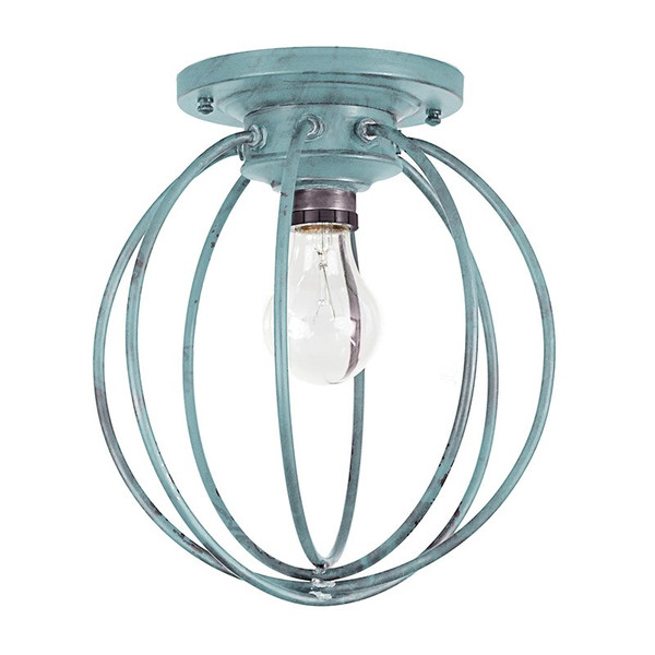 Northeast Lantern - CH901-VG-MED - One Light Flush Mount - Orb - Verdi Gris