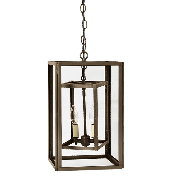 Northeast Lantern - SS1016-DAB-LT2-CSG - Two Light Hanging Lantern - Foyer - Dark Antique Brass