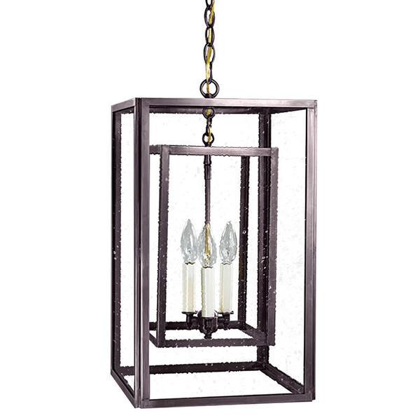 Northeast Lantern - SS1220-DB-LT3-SMG - Two Light Hanging Lantern - Foyer - Dark Brass