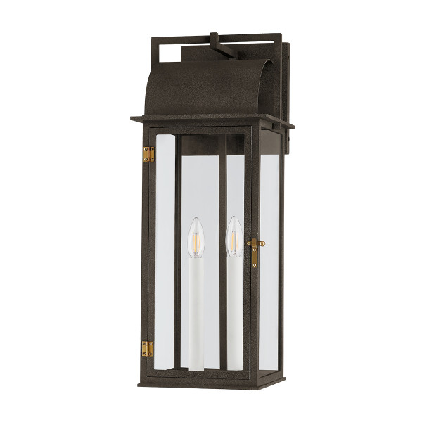 Troy Lighting - B2224-FRN/PBR - Two Light Outdoor Wall Sconce - Bohen - French Iron