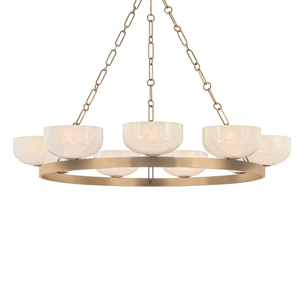 Troy Lighting - F1345-PBR - Nine Light Chandelier - Caelum - Patina Brass