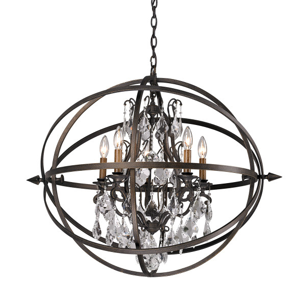 Troy Lighting - F2996-VBZ - Five Light Chandelier - Byron - Vintage Bronze