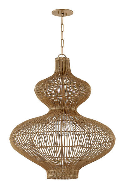 Troy Lighting - F3828-PBR - One Light Pendant - Irvine - Patina Brass