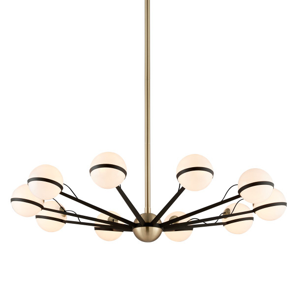 Troy Lighting - F5306-TBZ/BBA - Ten Light Chandelier - Ace - Textured Bronze