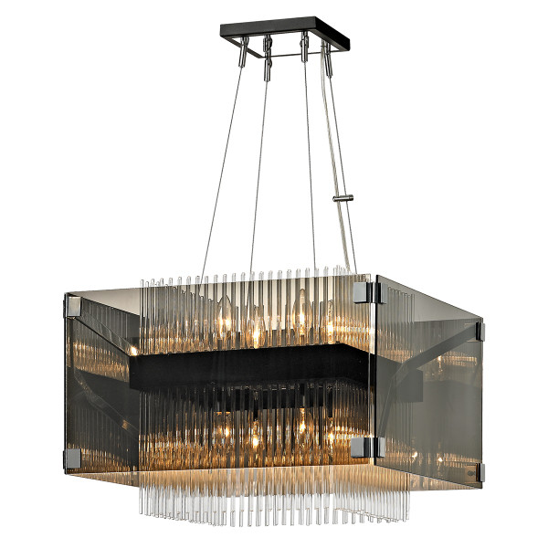 Troy Lighting - F5905-BRZ/PC - Eight Light Chandelier - Apollo - Bronze