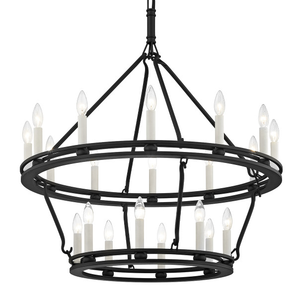Troy Lighting - F6238-TBK - 20 Light Chandelier - Sutton - Textured Black