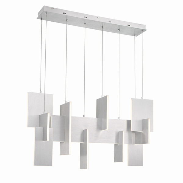 Eurofase - 38044-030 - LED Linear Chandelier - Coburg - Anodized Silver