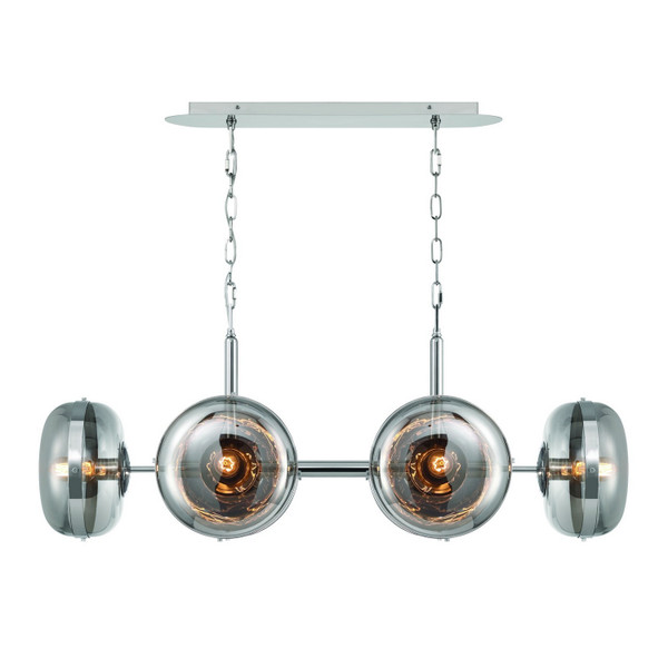 Eurofase - 38130-022 - NOTTINGHAM-CHD-6LT-44IN-PN-SK - NOTTINGHAM - Polished Nickel