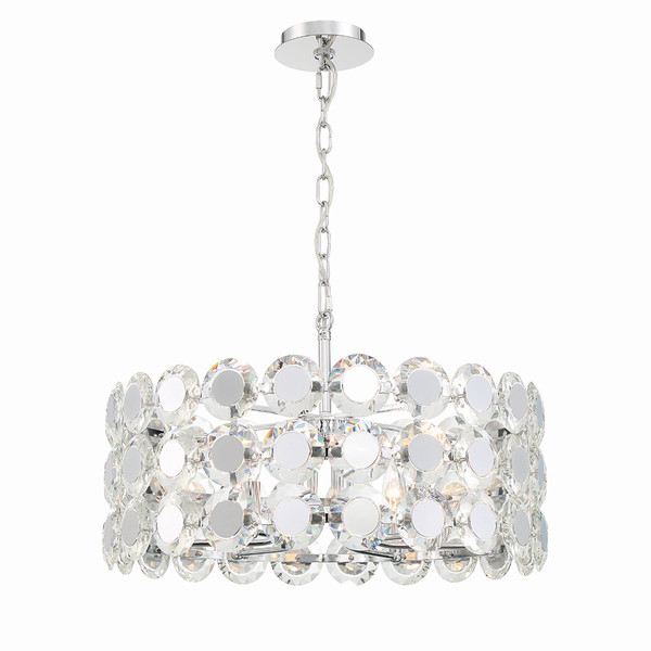 Eurofase - 44285-012 - PERRENE-CHD-6LT-23IN-CHR-CL - PERRENE - Chrome