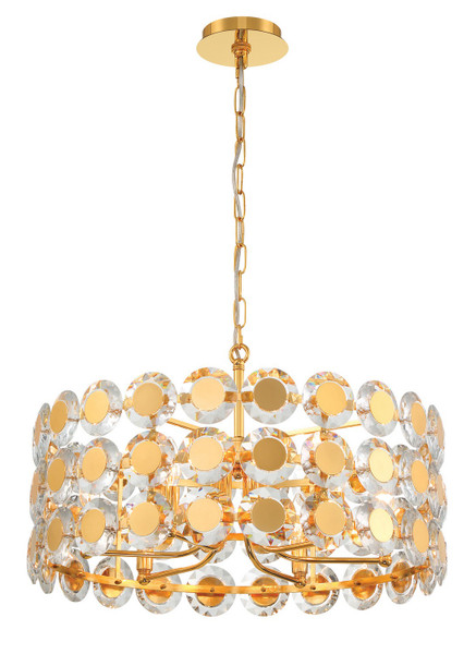 Eurofase - 44285-026 - Six Light Chandelier - Perrene - Gold