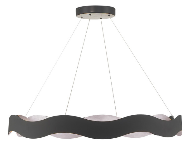 Eurofase - 46462-022 - VAUGHAN-CHD-46IN-SBM-SL - VAUGHAN - Silver-Black