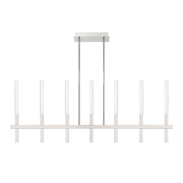 Eurofase - 46476-029 - BENICIO-CHD-7LT-46IN-PN-CL - BENICIO - Polished Nickel