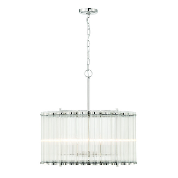 Eurofase - 47239-029 - Six Light Chandelier - Glasbury - Polished Nickel