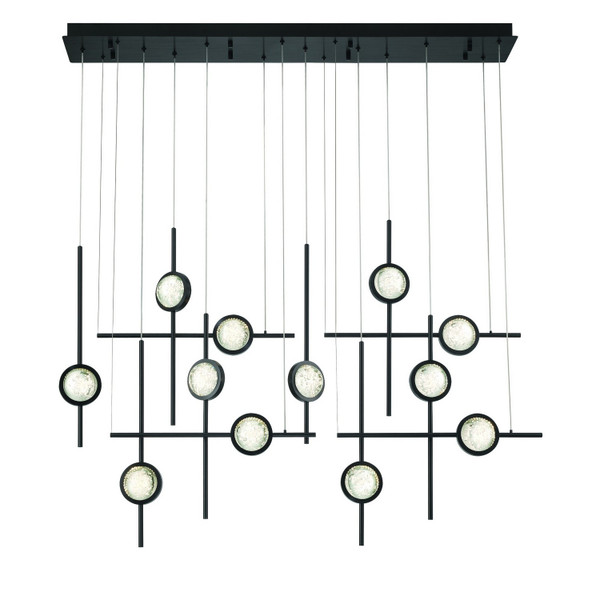 Eurofase - 47256-026 - BARLETTA-CHD-12LT-53IN-BK - BARLETTA - Black