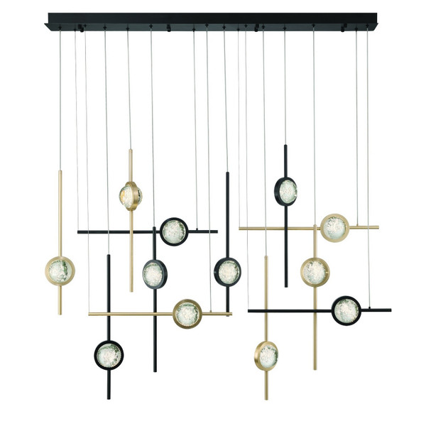 Eurofase - 47256-033 - BARLETTA-CHD-12LT-53IN-GBM - BARLETTA - Gold-Black
