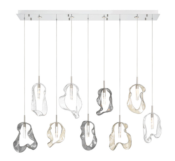 Eurofase - 49239-027 - LED Linear Chandelier - Norah - Polished Nickel