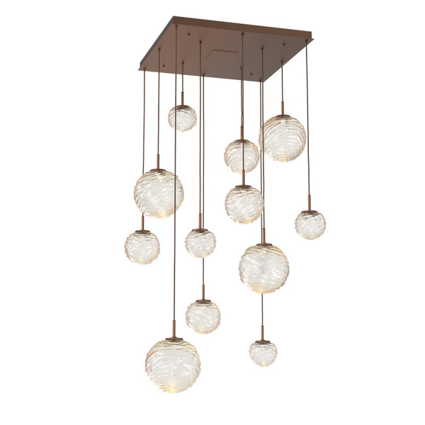 Hammerton Studio - CHB0092-12-BB-A-C01-L1 - LED Pendant - Gaia - Burnished Bronze