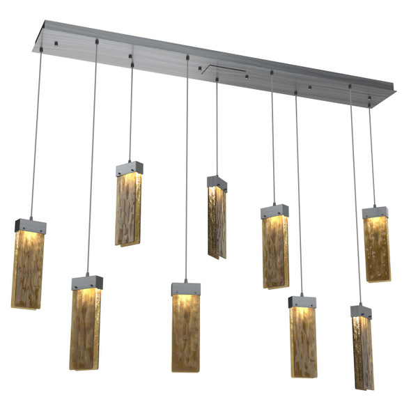 manufacturer_finish:Gunmetal|manufacturer_glass:Parallel Bronze Granite Blown Glass|color_temperature:2700K