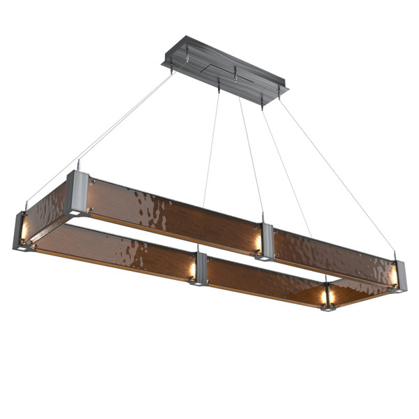 manufacturer_finish:Gunmetal|manufacturer_glass:Parallel Bronze Granite Blown Glass|color_temperature:2700K