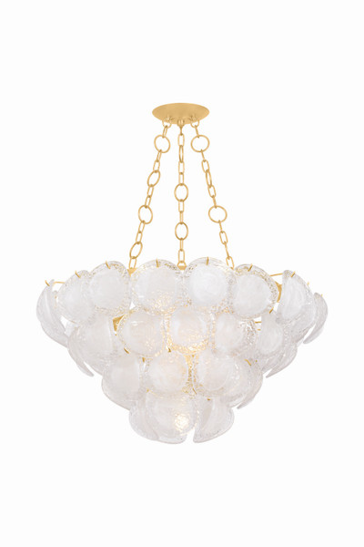 Hudson Valley - 1339-VGL - Nine Light Chandelier - Cedar Hill - Vintage Gold Leaf